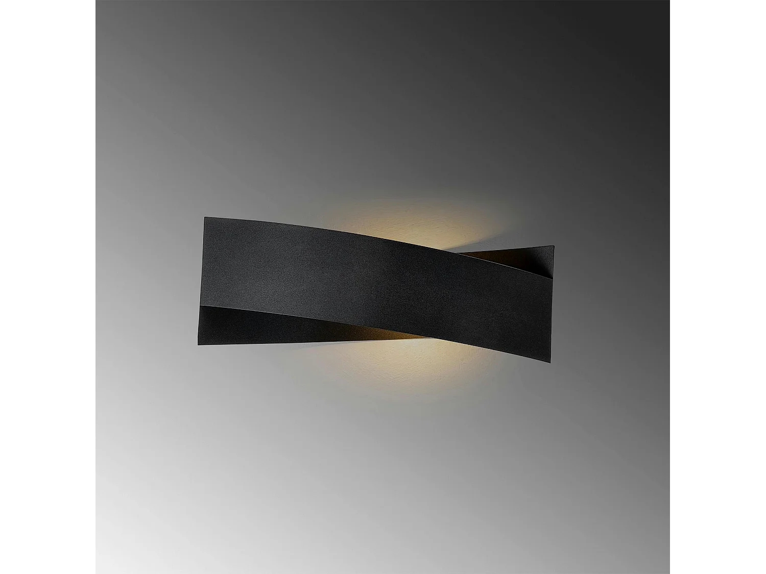 Applique murale design noire, nœud stylisé 35 cm SFAX