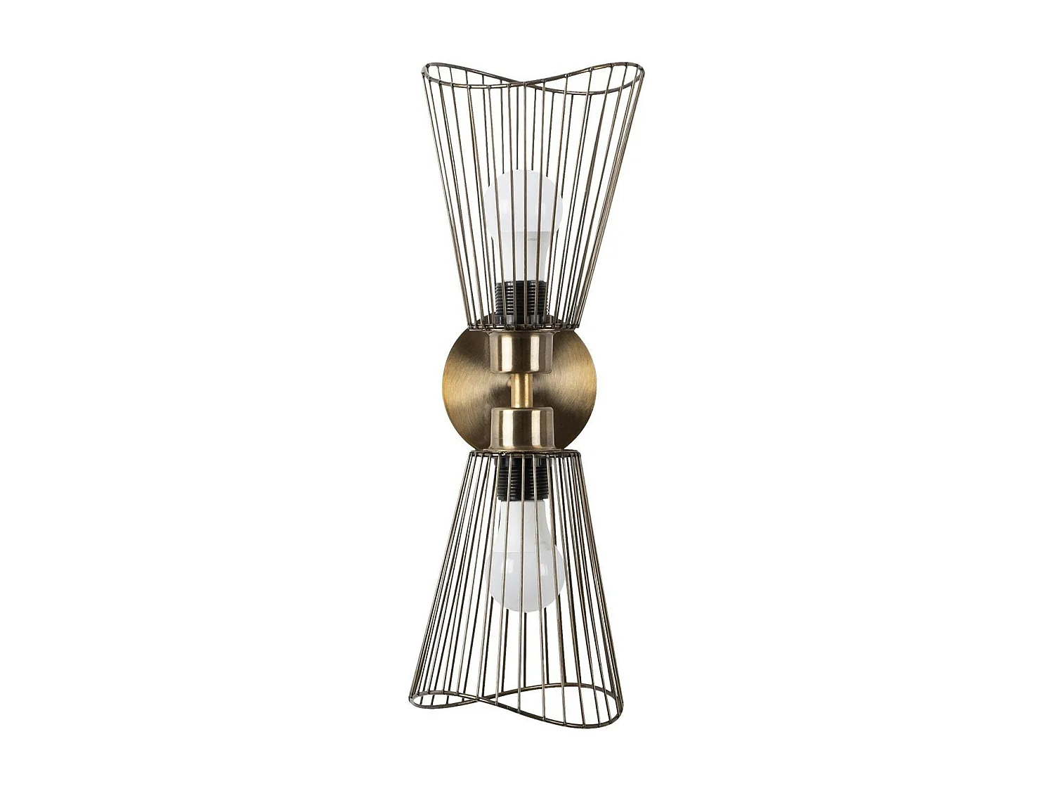 Applique murale vintage cuivrée, lanterne filaire SFAX