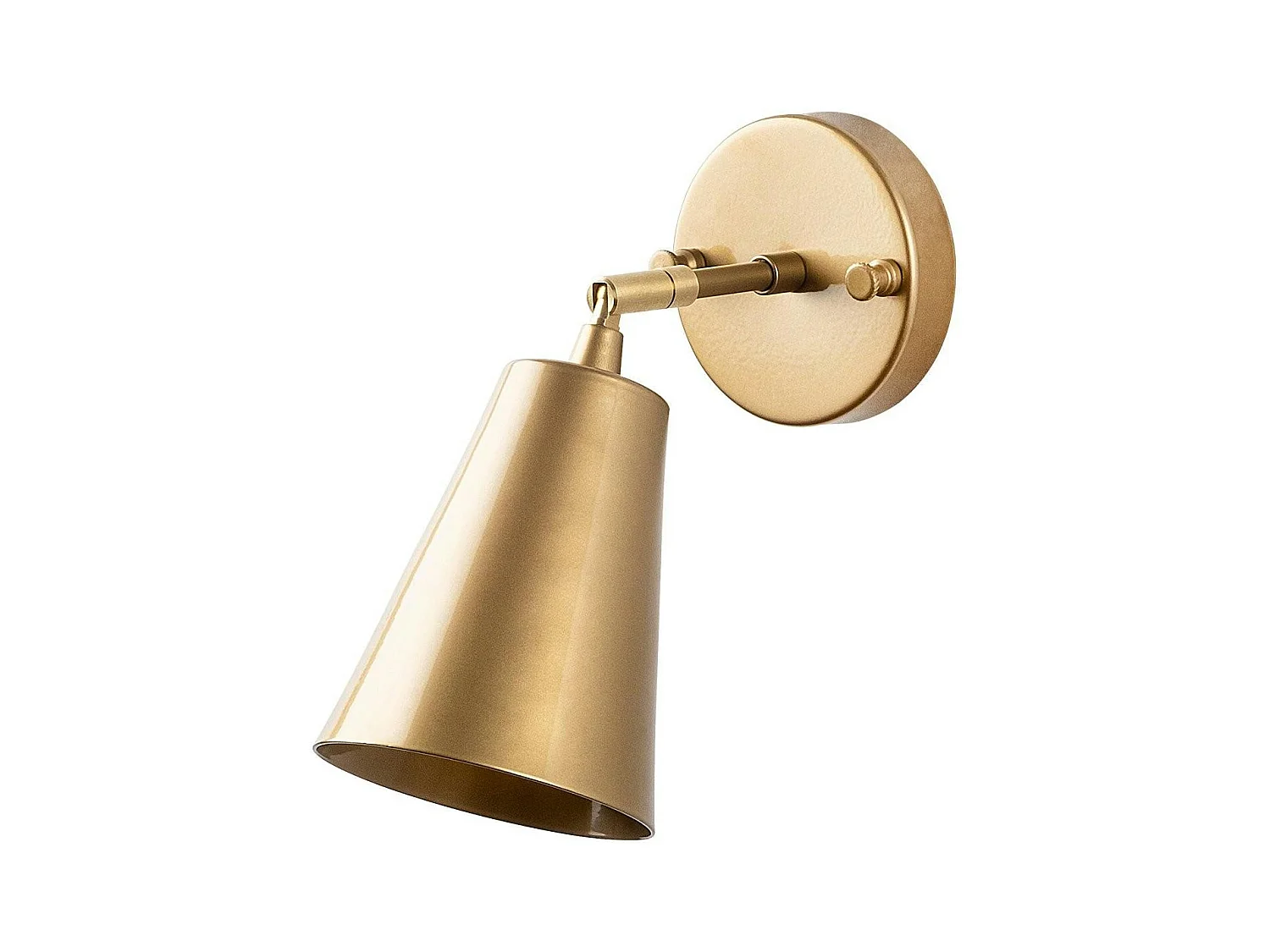 Applique murale moderne dorée, abat-jour orientable SFAX