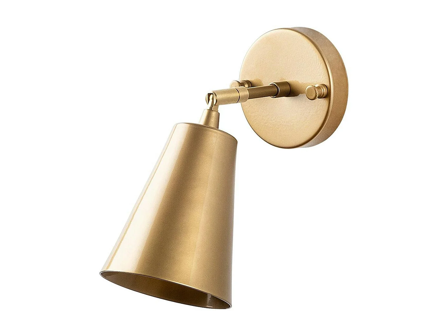 Applique murale moderne dorée, abat-jour orientable SFAX