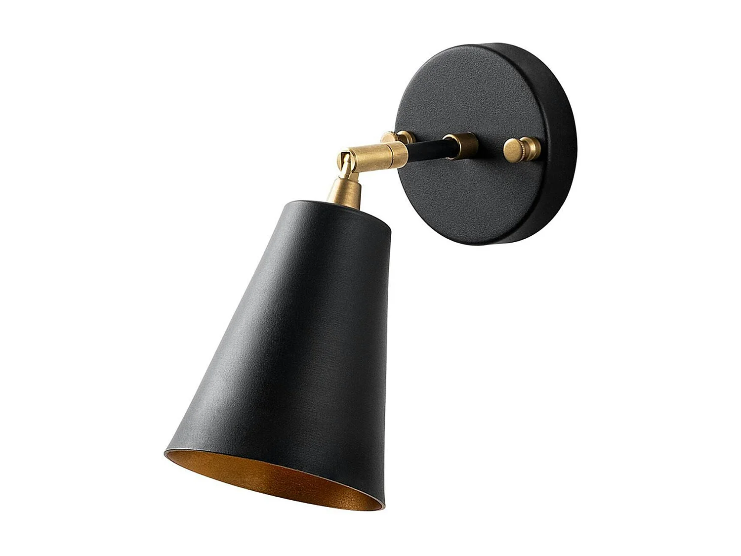 Applique murale moderne noire, abat-jour orientable SFAX