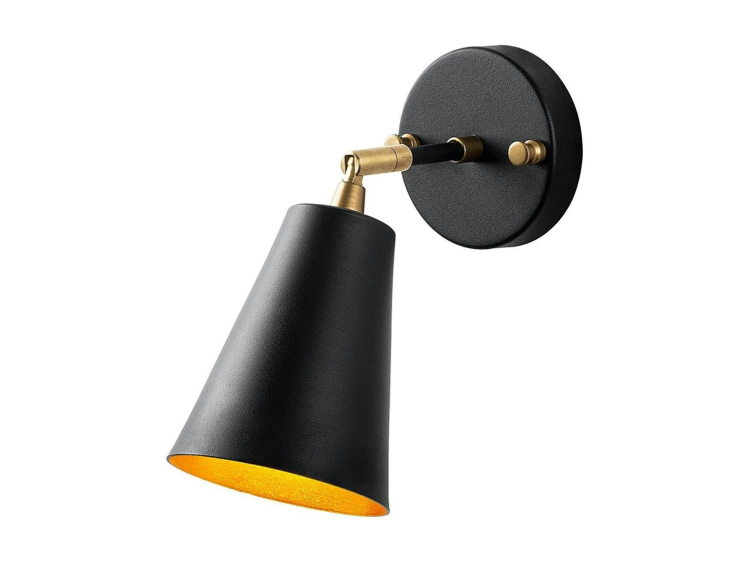 Applique murale moderne noire, abat-jour orientable SFAX