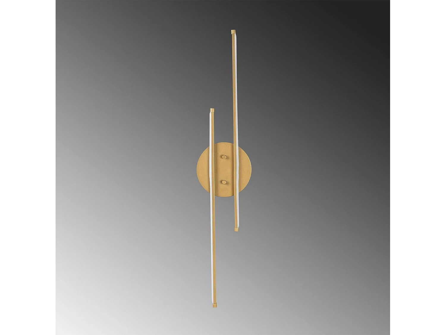 Applique murale LED design, 2 tiges dorées 86 cm VIESTE