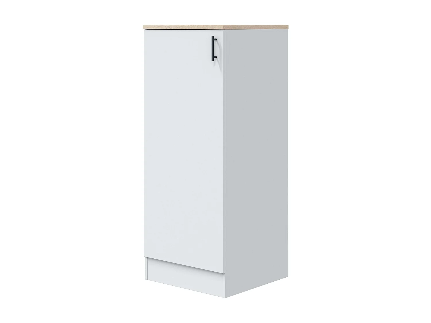 Pack Muebles Cocina Kira Mod Blanco Brillo Roble Canadian 6 Módulos