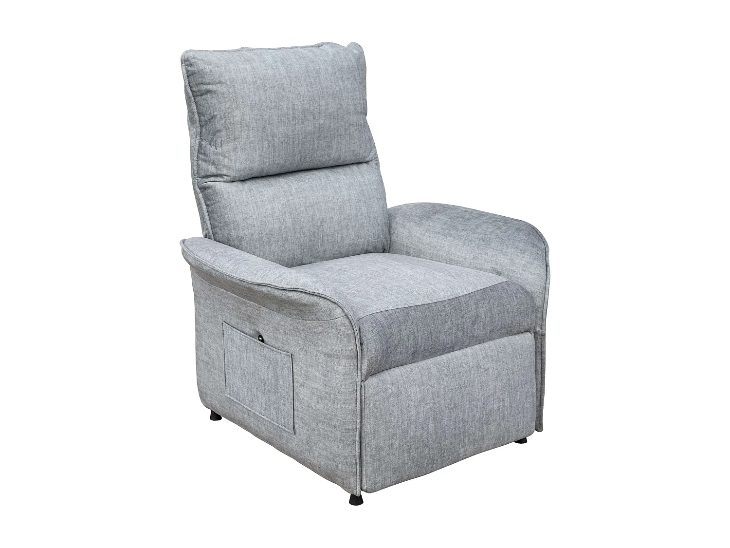 Sillón Reclinable Son Gris Mando Eléctrico 2 Posiciones 88x98x84 cm