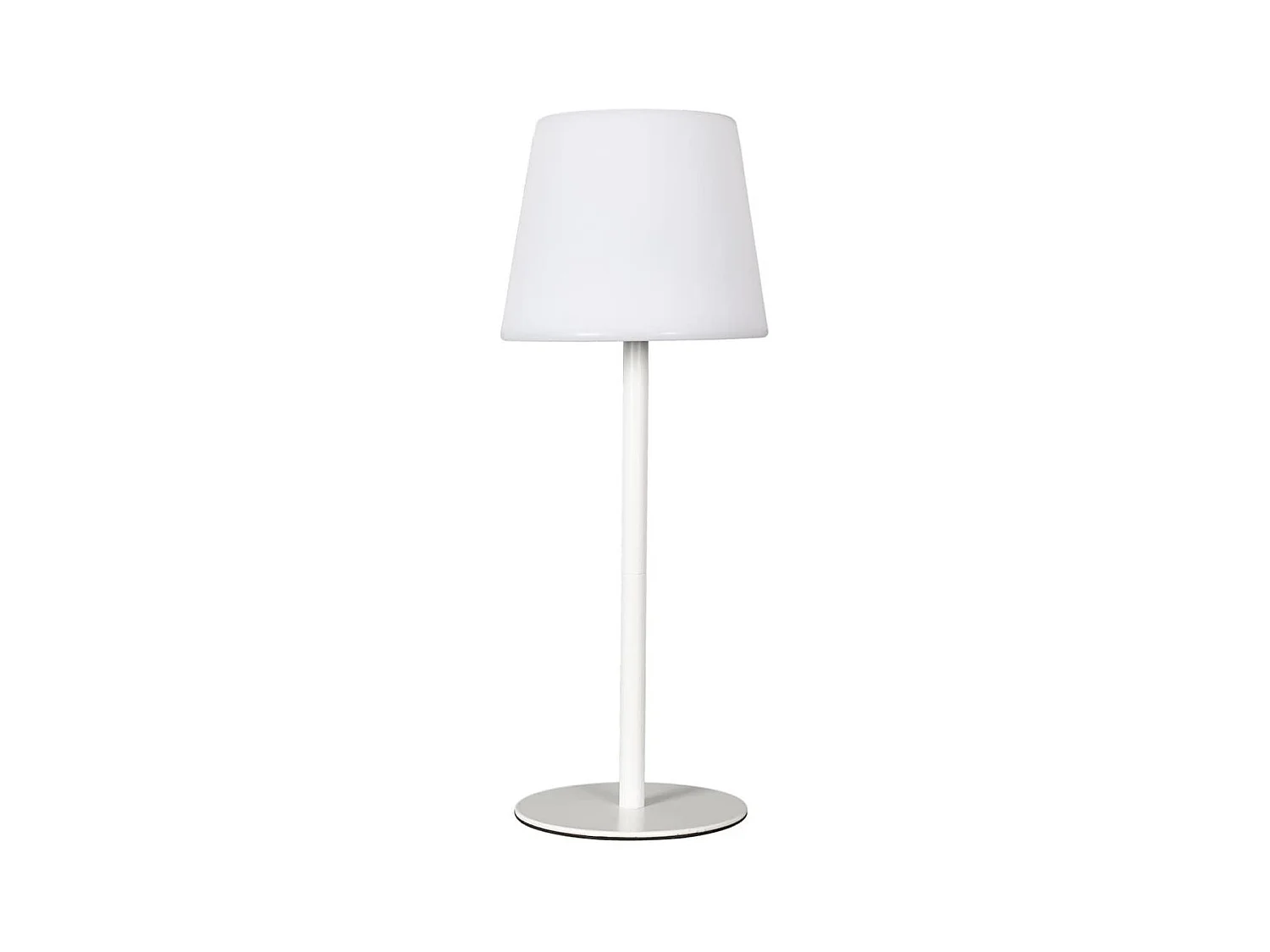 Lampe nomade d'extérieur blanc rechargeable USB avec 3 niveaux éclairage