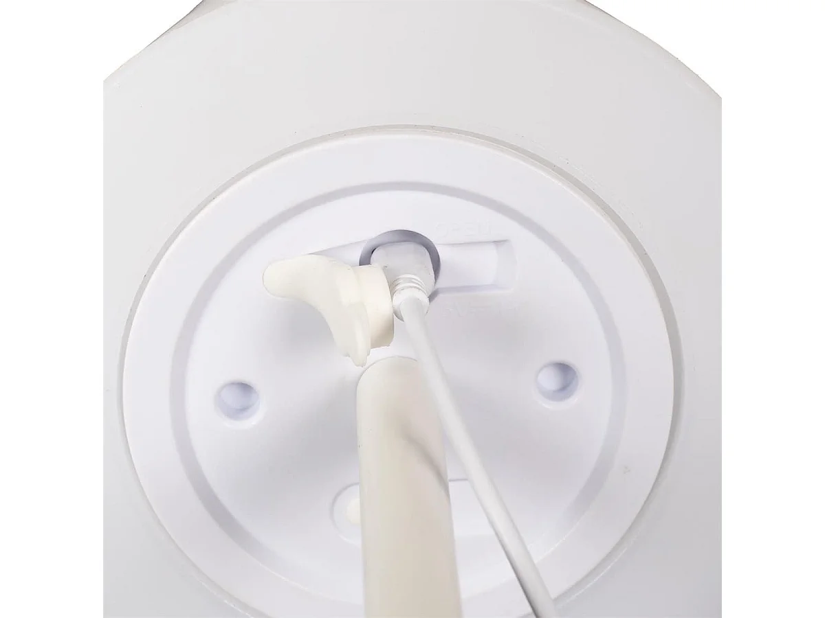 Lampe nomade d'extérieur blanc rechargeable USB avec 3 niveaux éclairage