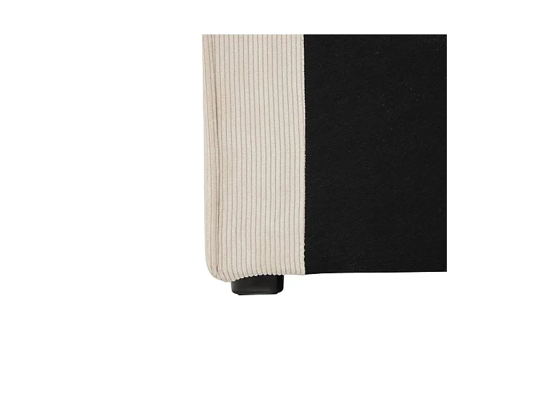 Tête de Lit Effet Velours Côtelé "Wonta" 163cm Argile