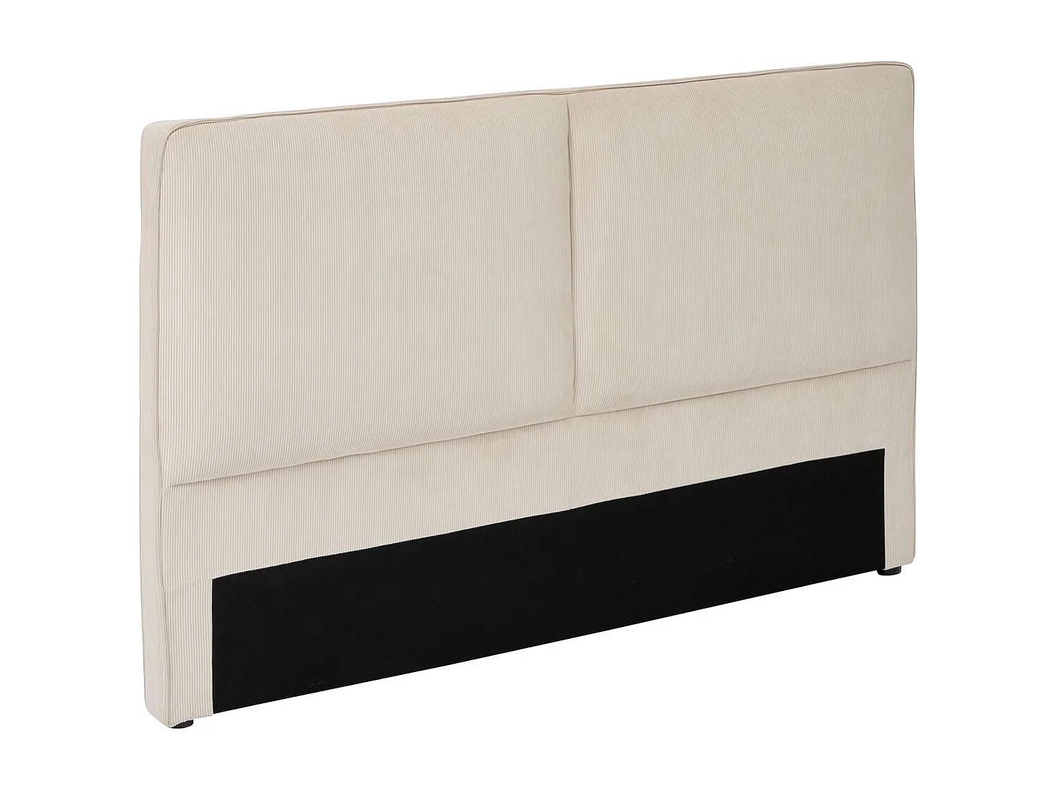 Tête de Lit Effet Velours Côtelé "Wonta" 163cm Beige