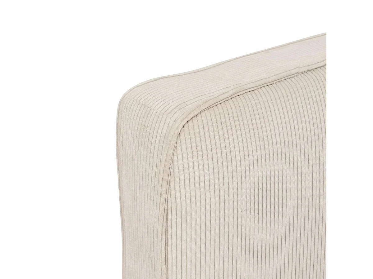 Tête de Lit Effet Velours Côtelé "Wonta" 163cm Beige