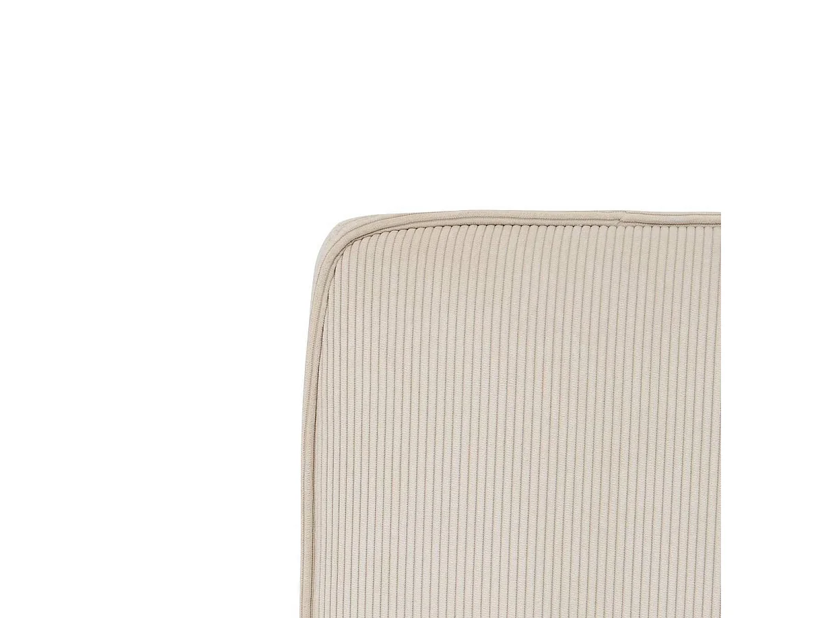 Tête de Lit Effet Velours Côtelé "Wonta" 163cm Beige