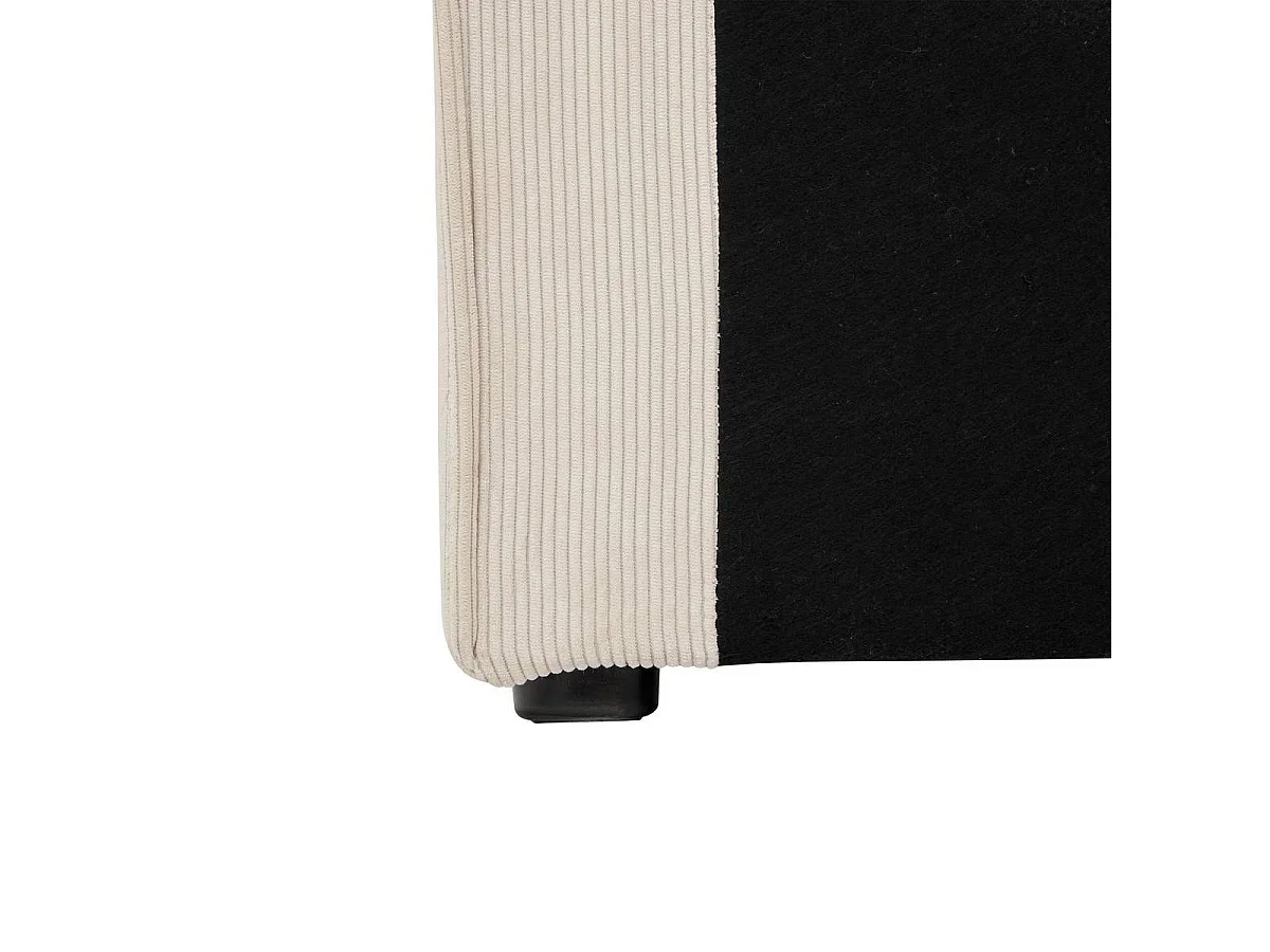 Tête de Lit Effet Velours Côtelé "Wonta" 163cm Beige