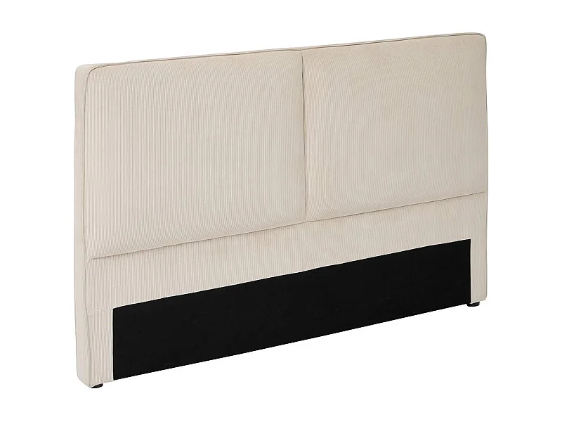 Tête de Lit Effet Velours Côtelé "Wonta" 163cm Beige