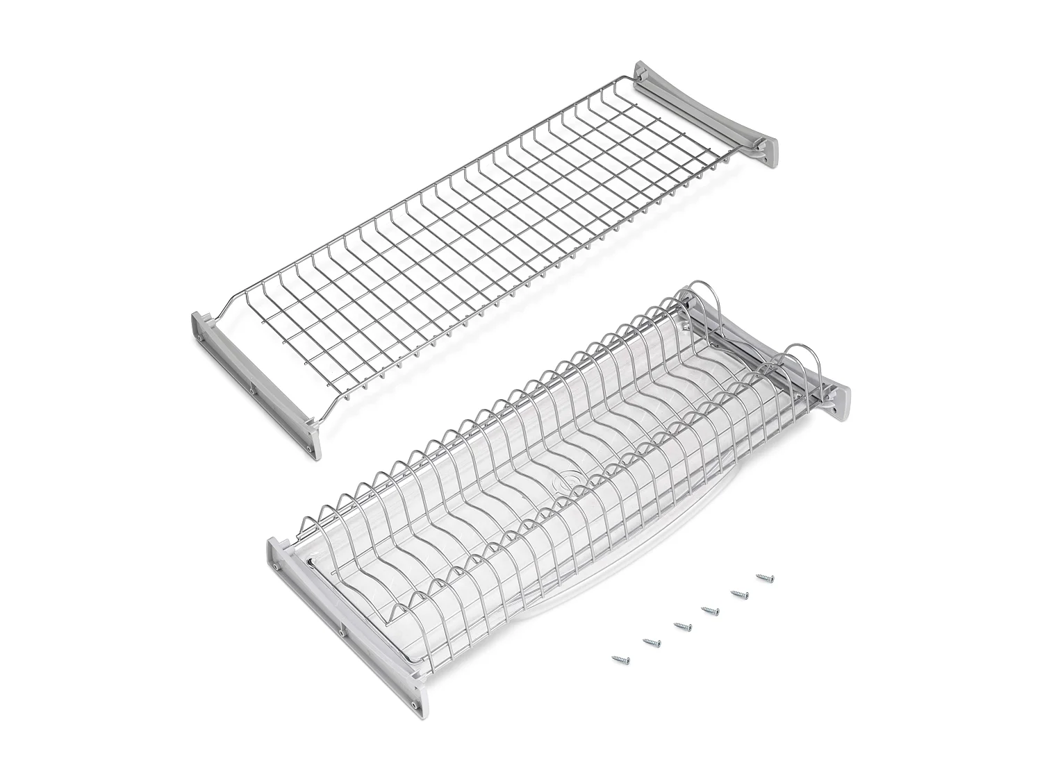 Escurreplatos Suprastar Módulos Altos Gris Acero Aluminio 57x27x9 cm