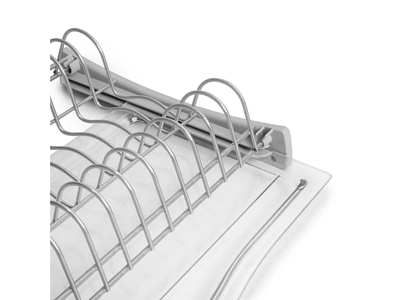 Escurreplatos Suprastar Módulos Altos Gris Acero Aluminio 57x27x9 cm