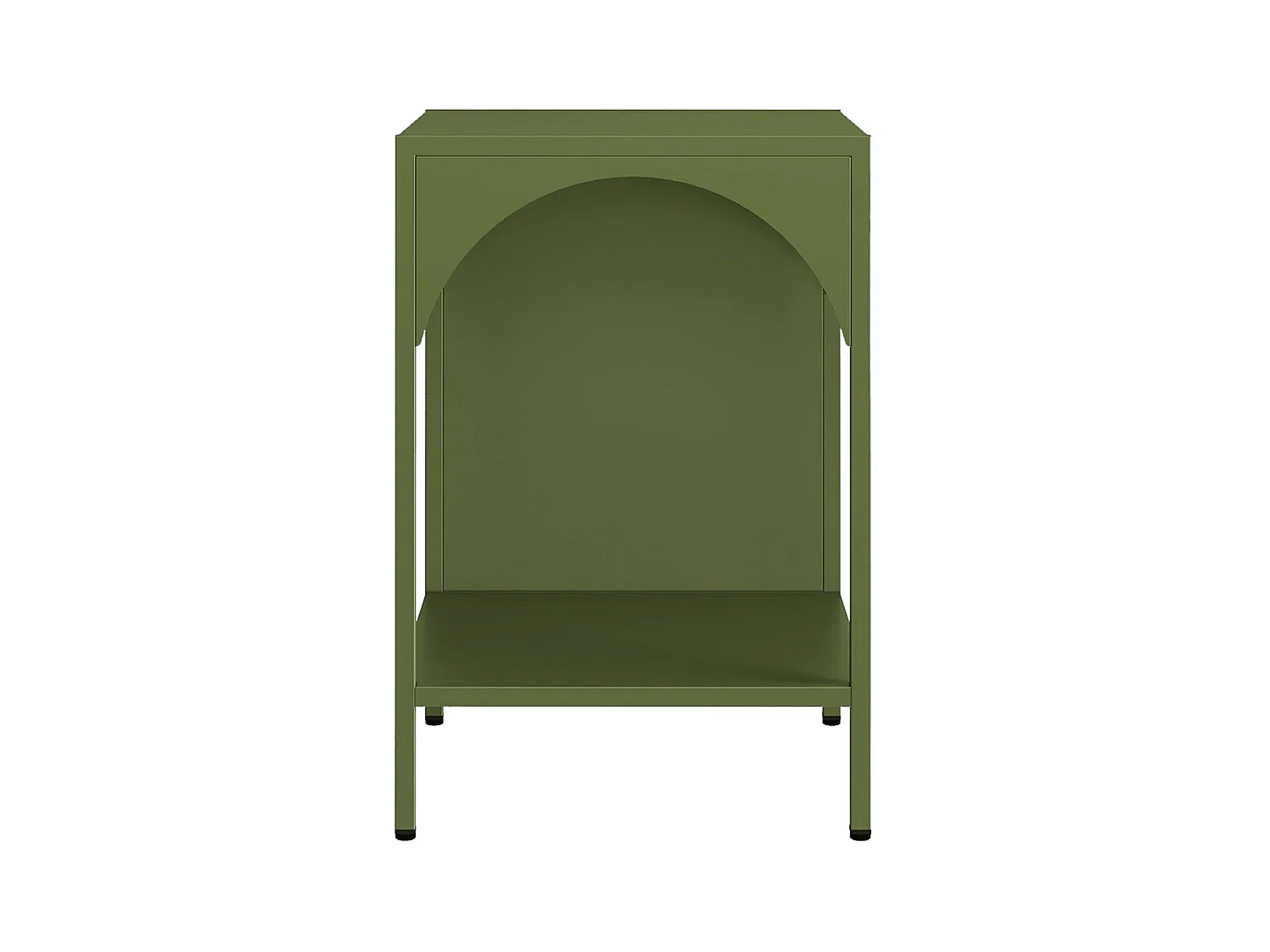 Table de chevet. table d'appoint en acier kaki