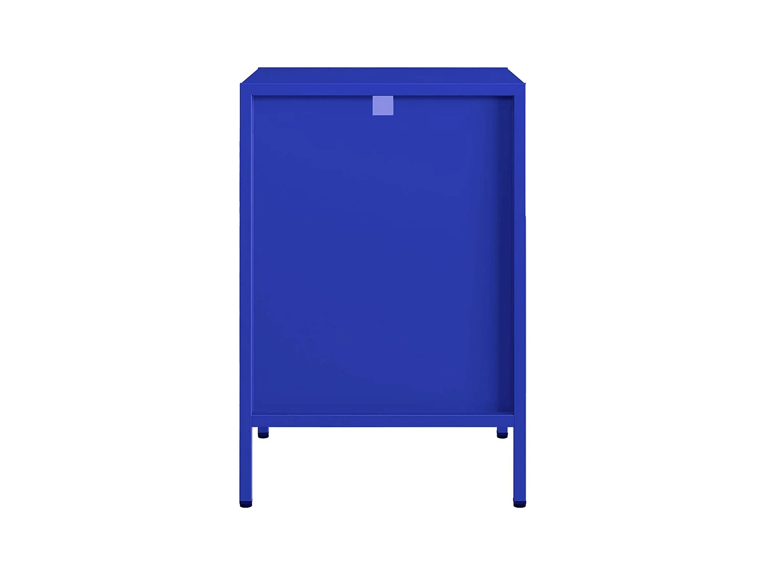 Table de chevet. table d'appoint en acier bleu