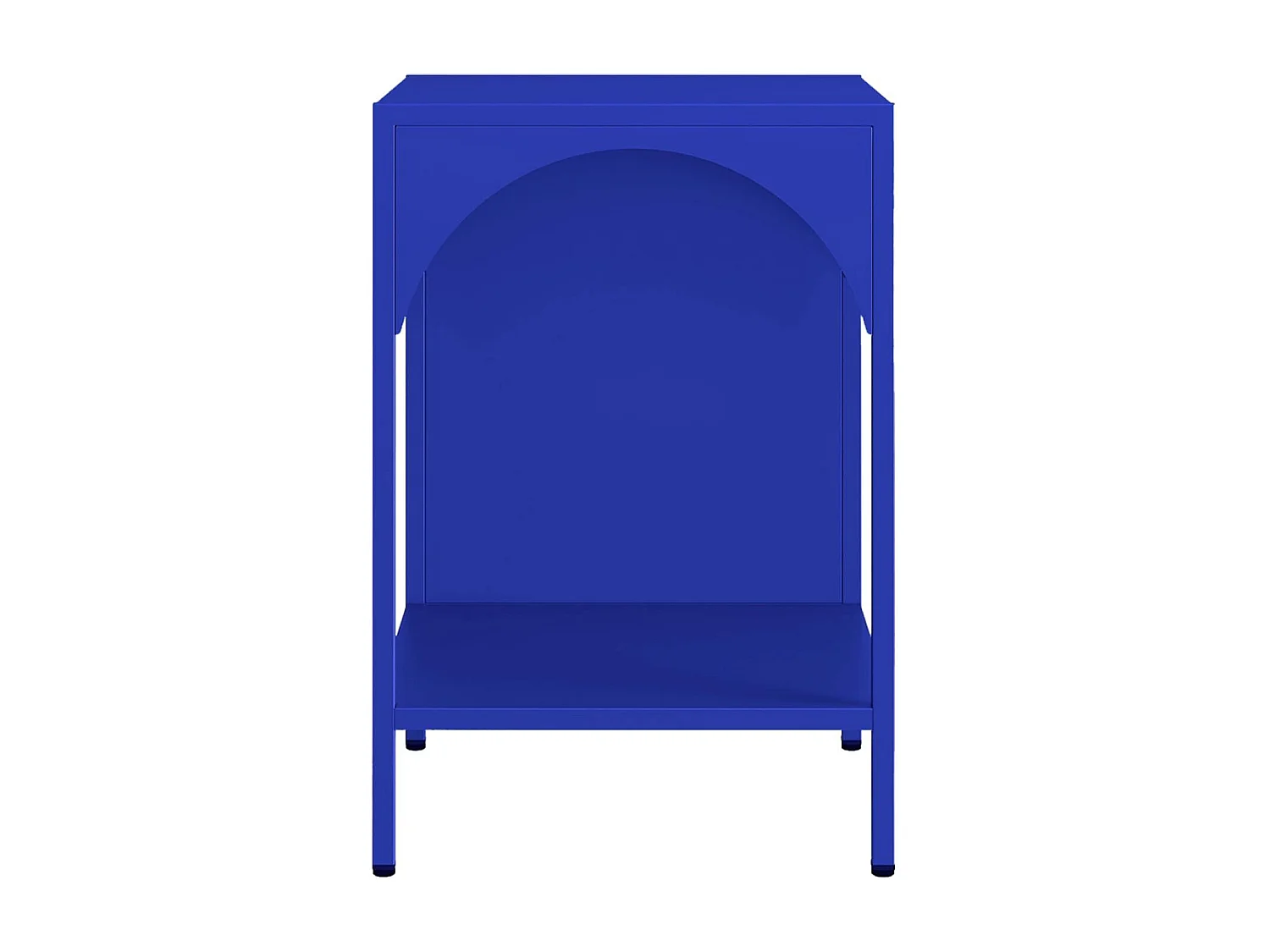 Comodino, tavolino industriale, blu