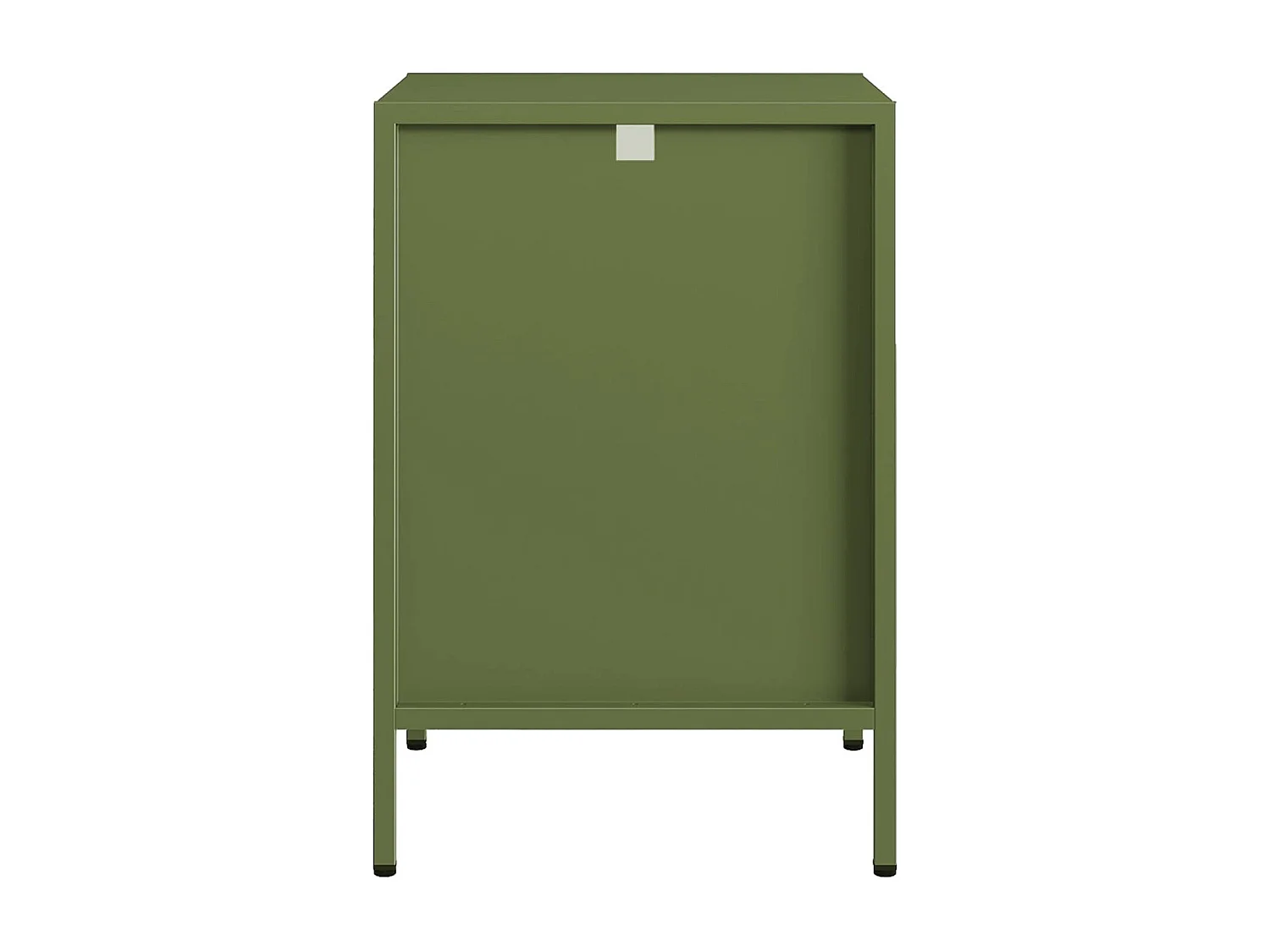 Set 2 comodini, tavolini industriali, verde kaki