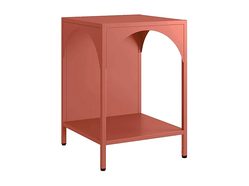 Comodino, tavolino industriale, terracotta