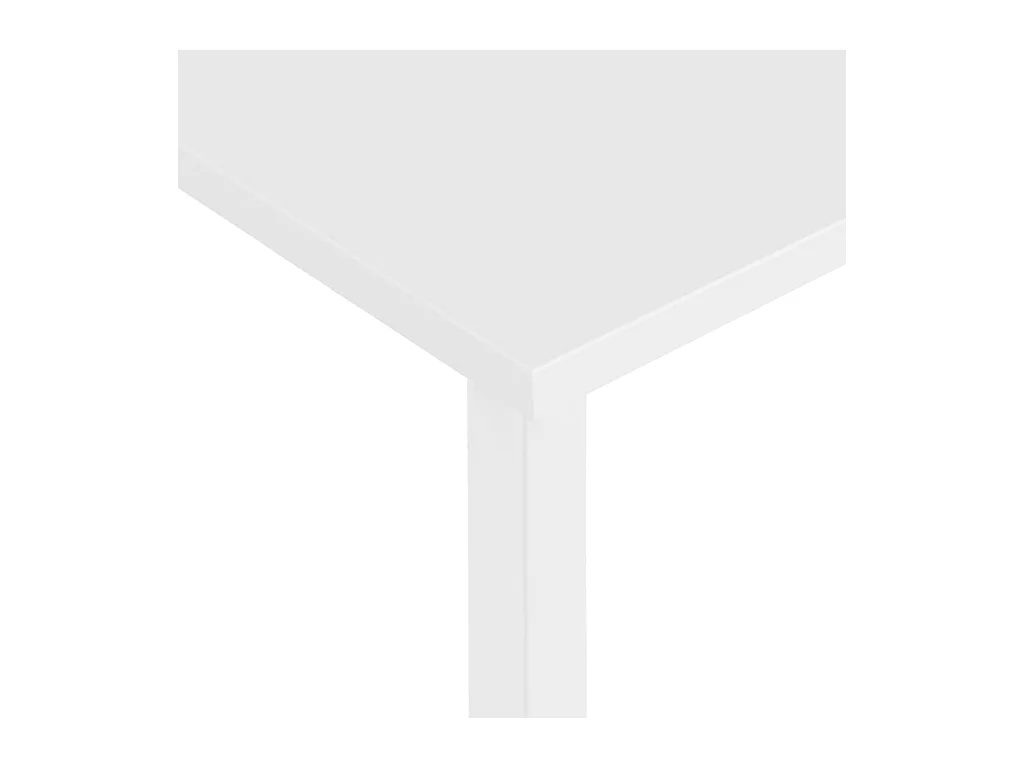 André-Léon  Bureau d'ordinateur Blanc 105x55x72 cm MDF et métal