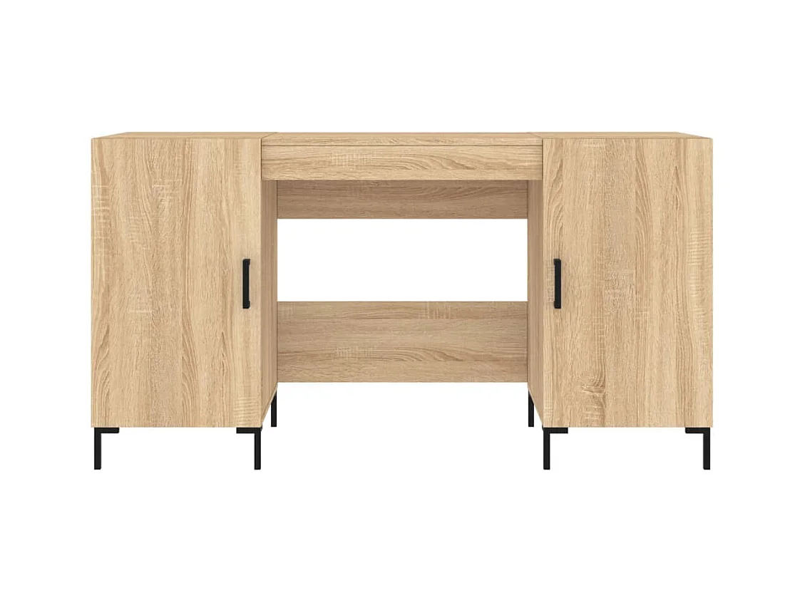 Ljorin  Bureau chêne sonoma 140x50x75 cm bois d'ingénierie