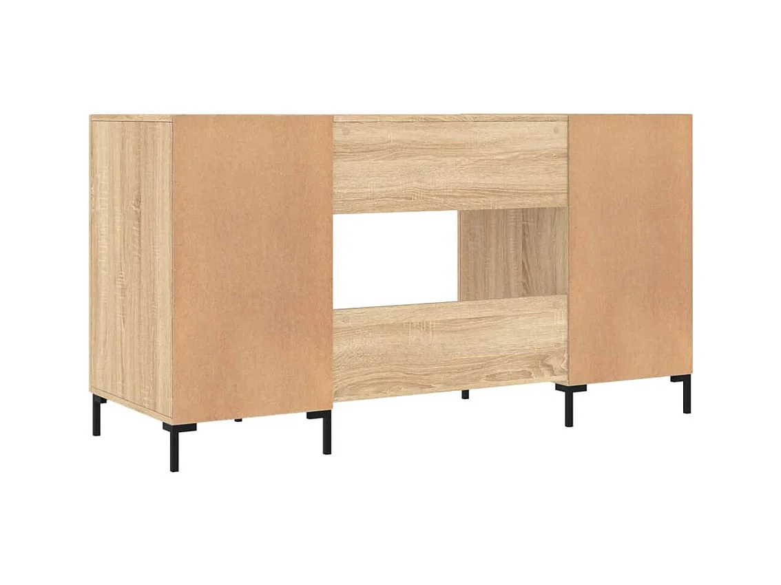 Ljorin  Bureau chêne sonoma 140x50x75 cm bois d'ingénierie