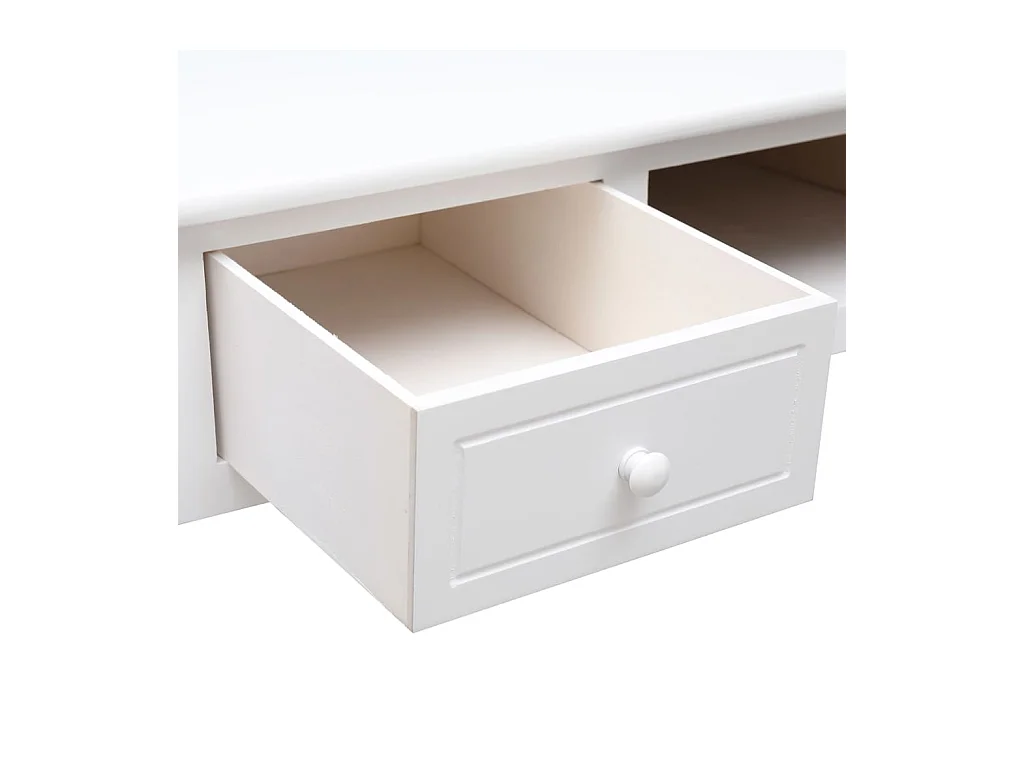 Selene  Buffet Blanc 108x45x76 cm Bois de Paulownia massif