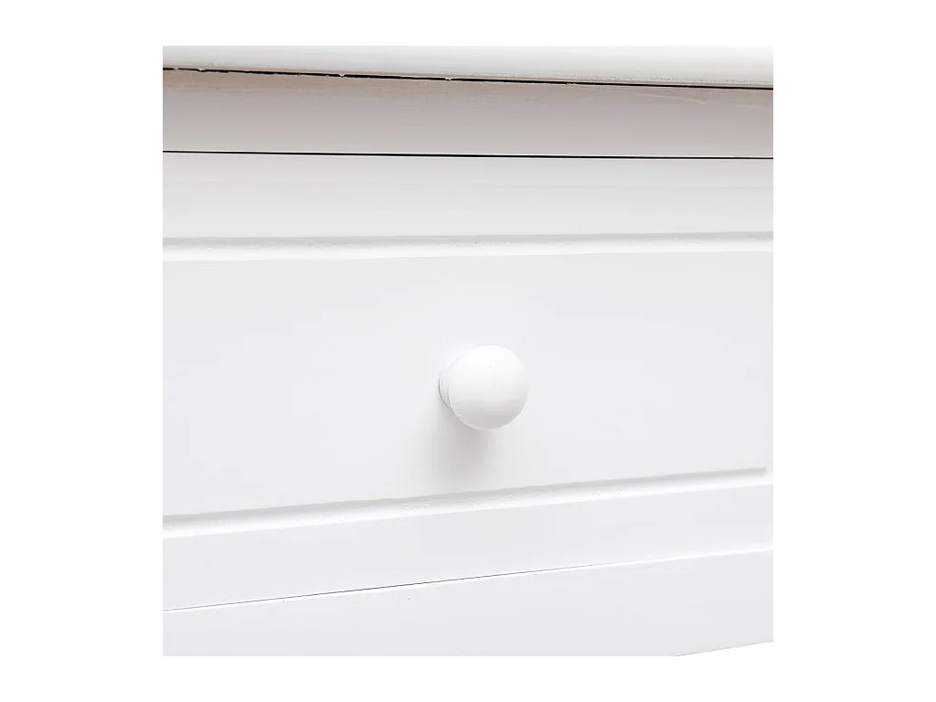 Selene  Buffet Blanc 108x45x76 cm Bois de Paulownia massif