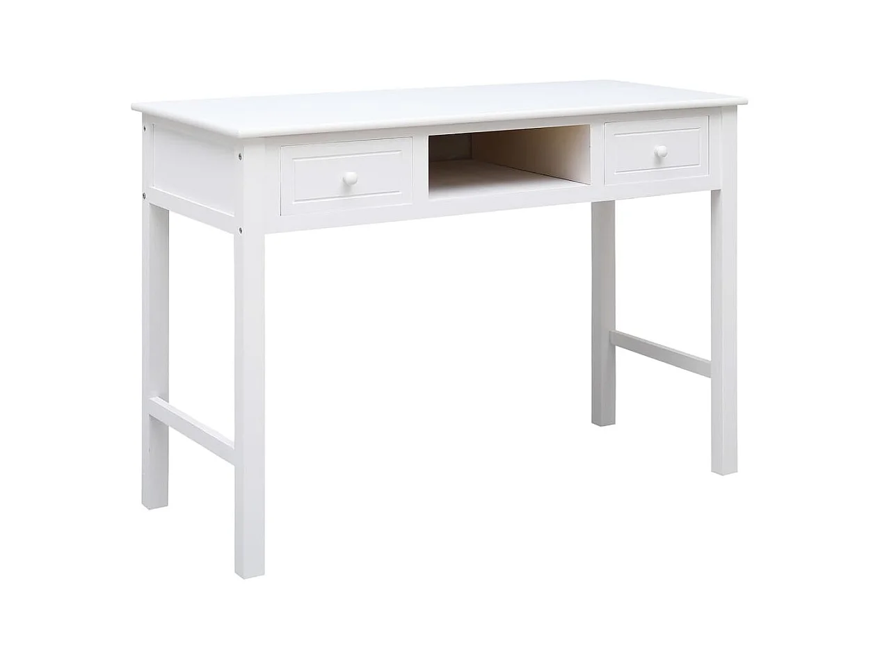 Selene  Buffet Blanc 108x45x76 cm Bois de Paulownia massif