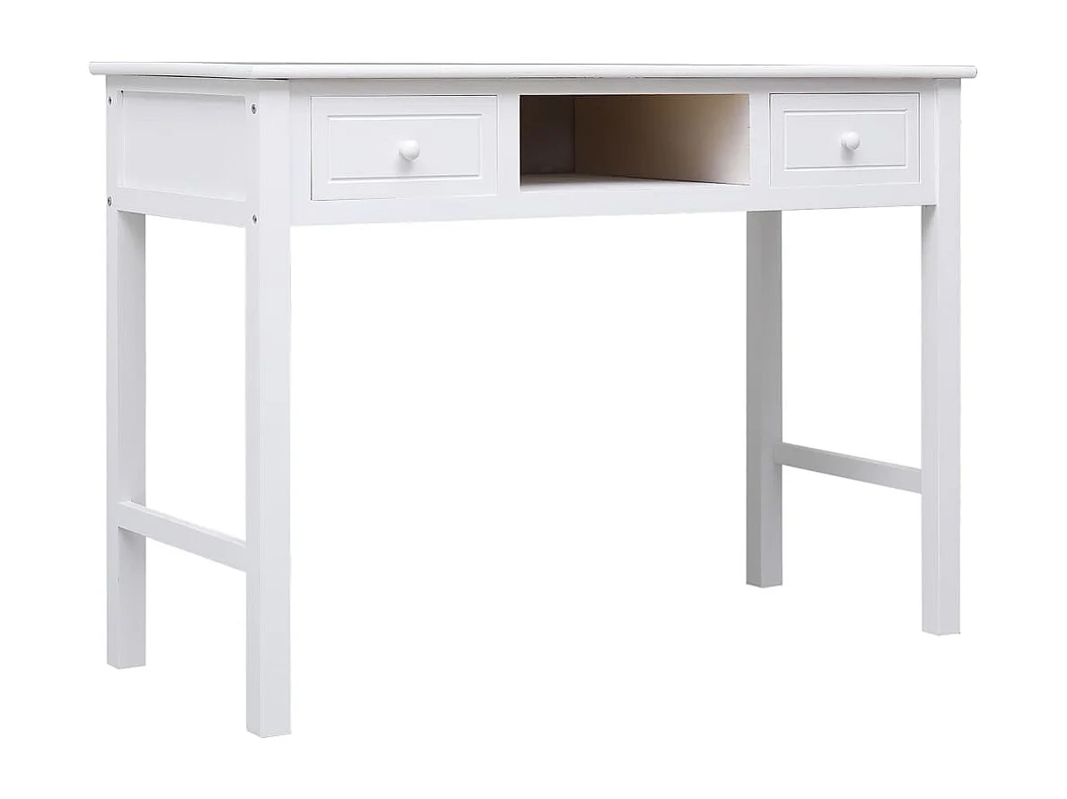 Selene  Buffet Blanc 108x45x76 cm Bois de Paulownia massif