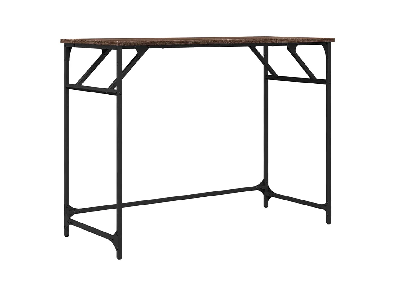 Eylem  Bureau 100x45x76 cm hout en gepoedercoat staal bruineikenkleur