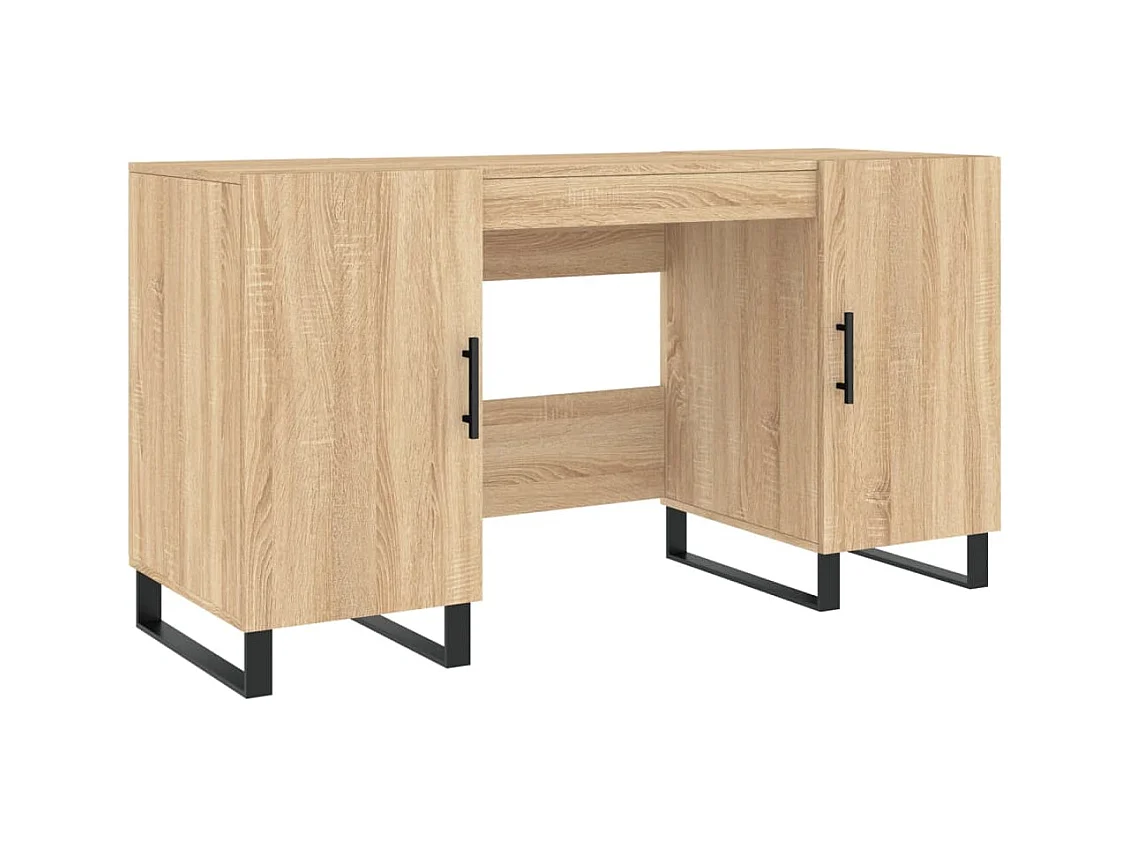 Sarlat-la-Canéda  Bureau 140x50x75 cm bewerkt hout sonoma eikenkleurig