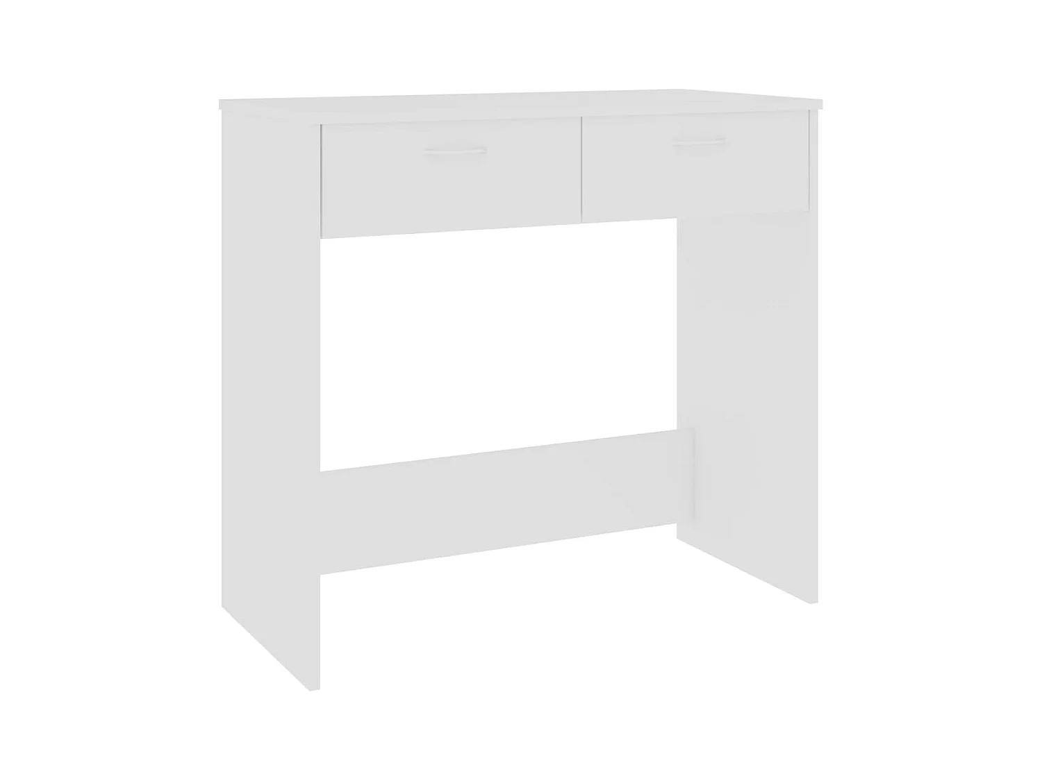 Werran  Bureau Blanc 80x40x75 cm Bois d'ingénierie
