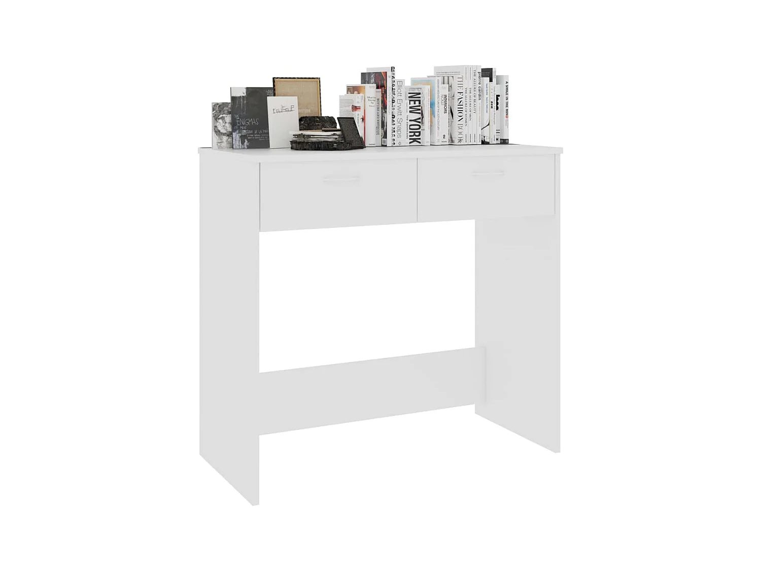 Werran  Bureau Blanc 80x40x75 cm Bois d'ingénierie