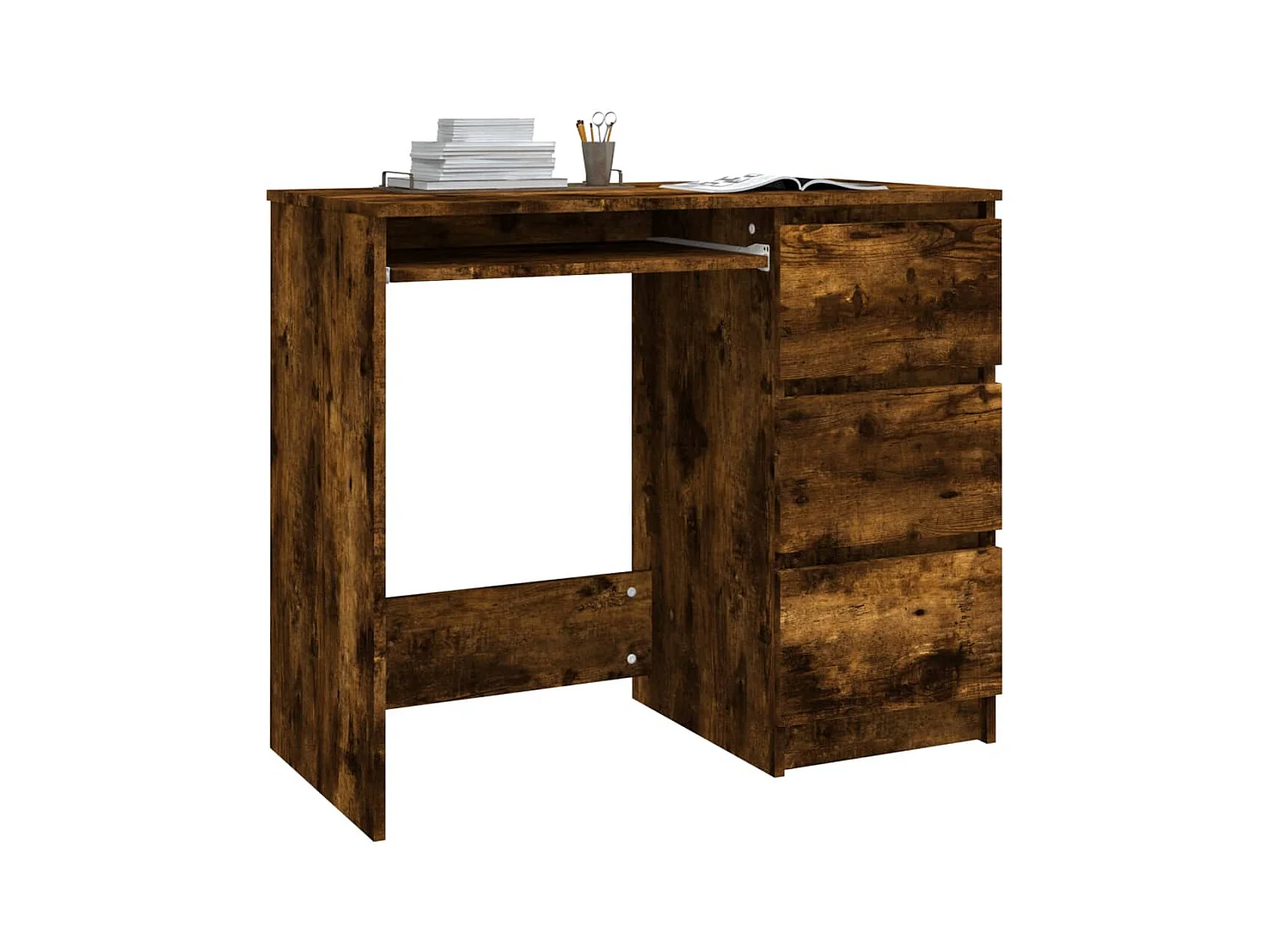 Rand Dean  Bureau Chêne fumé 90x45x76 cm Bois d'ingénierie