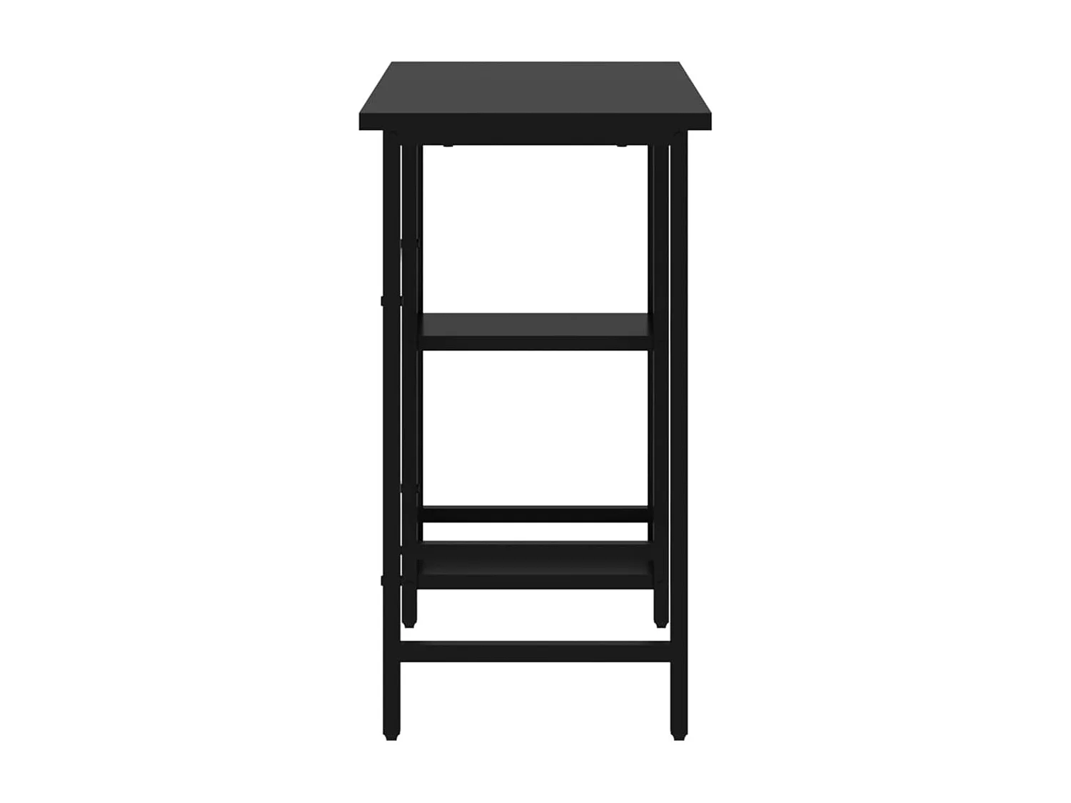 Drenin  Bureau d'ordinateur Noir 80x40x72 cm MDF et métal