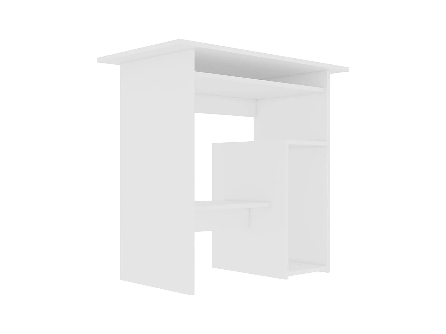 Liza  Bureau Blanc 80x45x74 cm Bois d’ingénierie