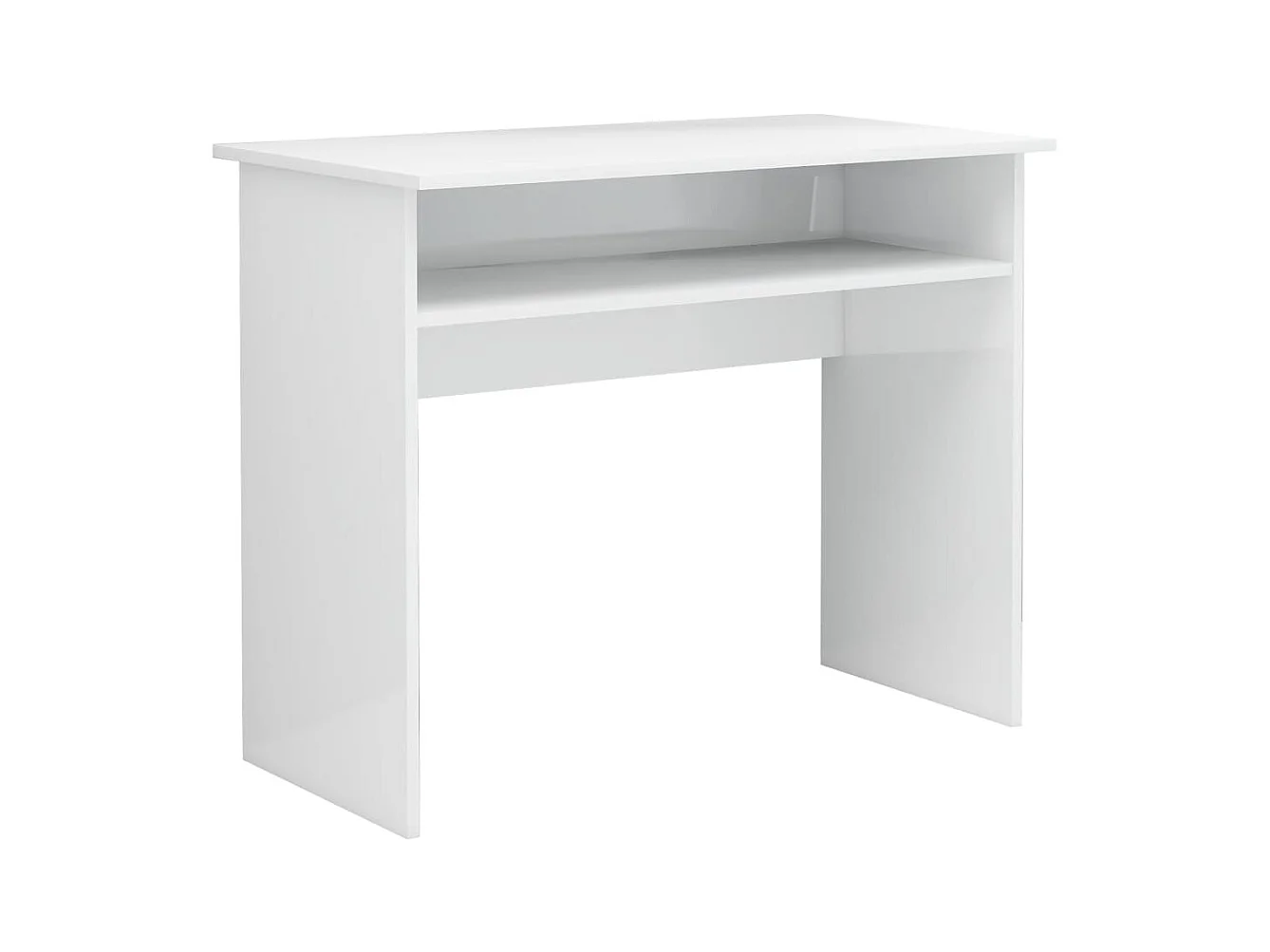 Wiek  Bureau 90x50x74 cm bewerkt hout hoogglans wit