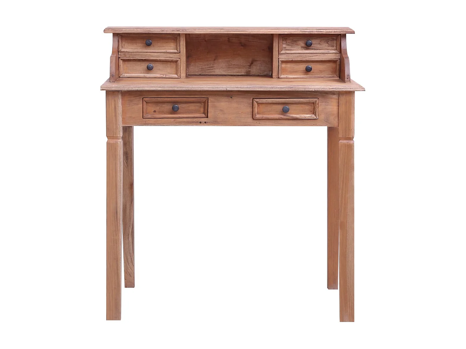 Crisje  Escritorio con cajones madera maciza de caoba 90x50x101 cm