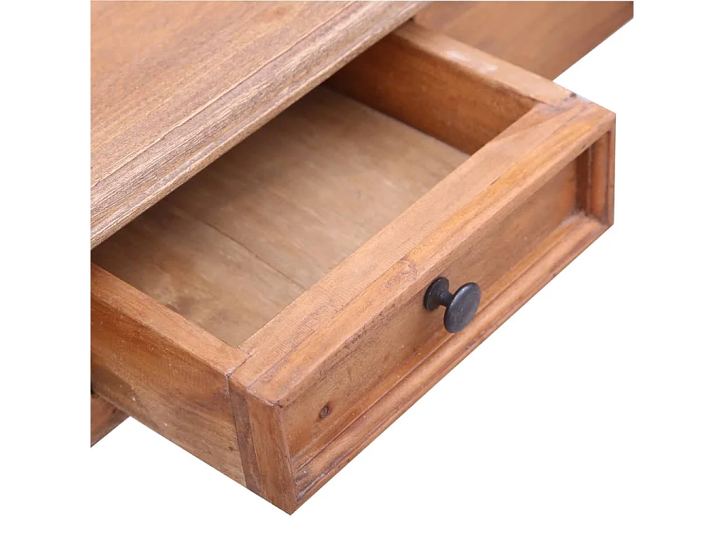 Crisje  Escritorio con cajones madera maciza de caoba 90x50x101 cm