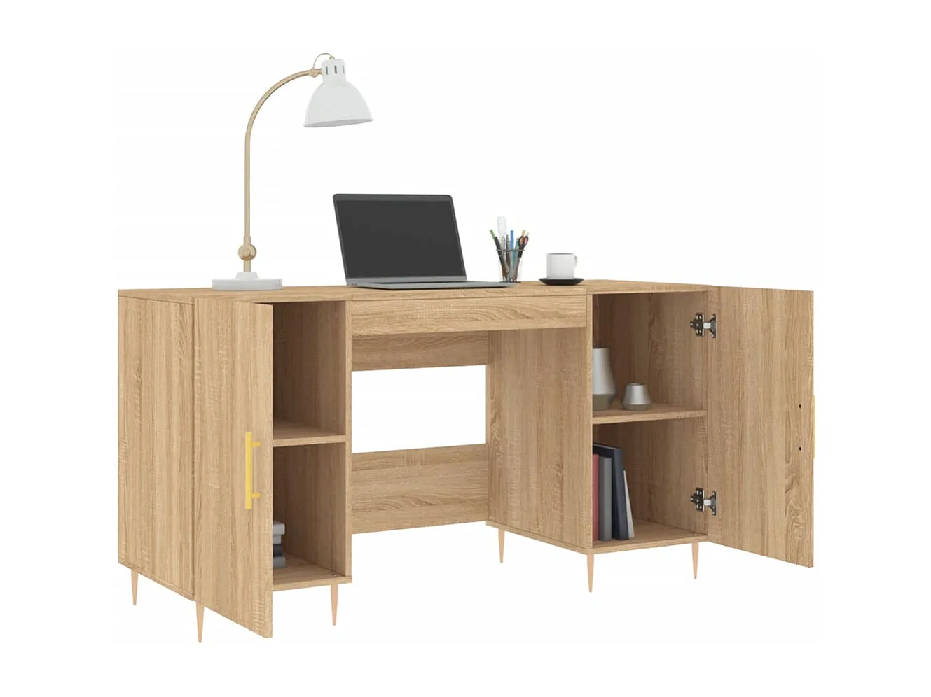 Anne-Marie  Bureau chêne sonoma 140x50x75 cm bois d'ingénierie