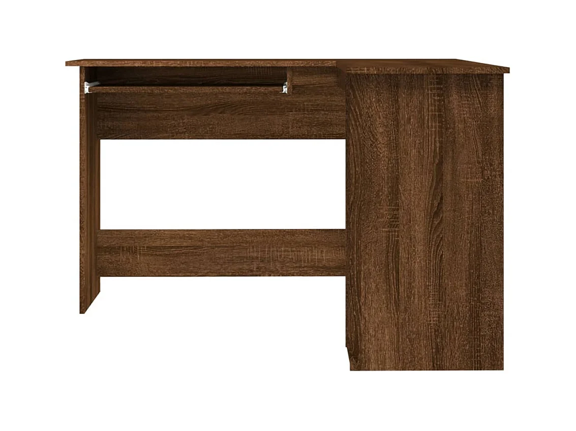 Skive  Bureau d'angle chêne marron 120x140x75 cm bois d'ingénierie