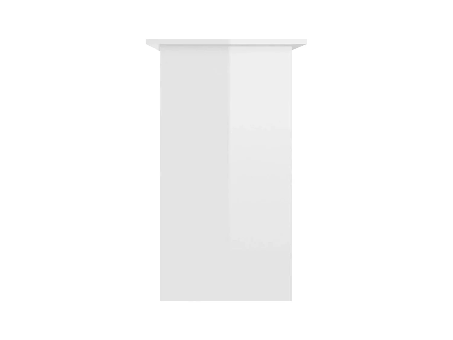 Liza  Bureau Blanc brillant 80x45x74 cm Bois d’ingénierie
