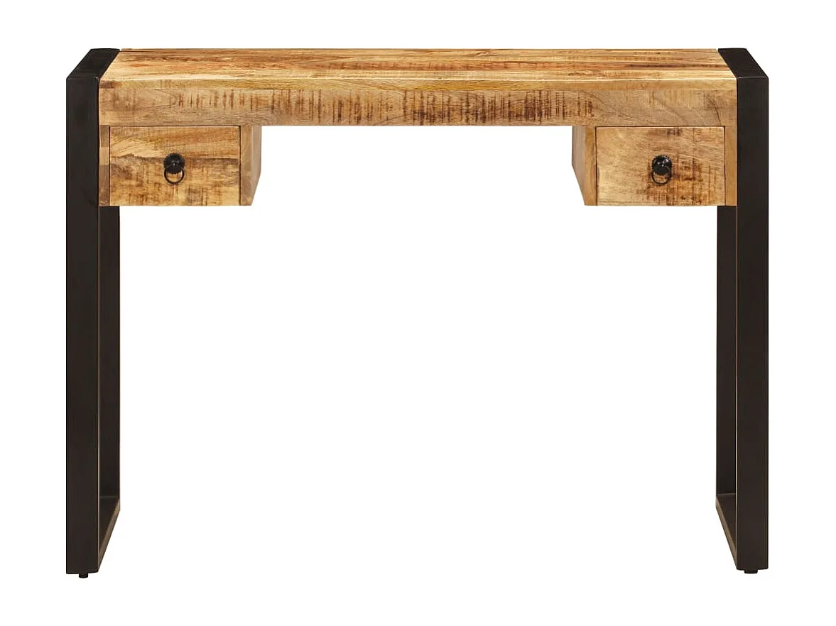 Benedetto  Bureau avec 2 tiroirs 110x50x77 cm Bois solide de manguier