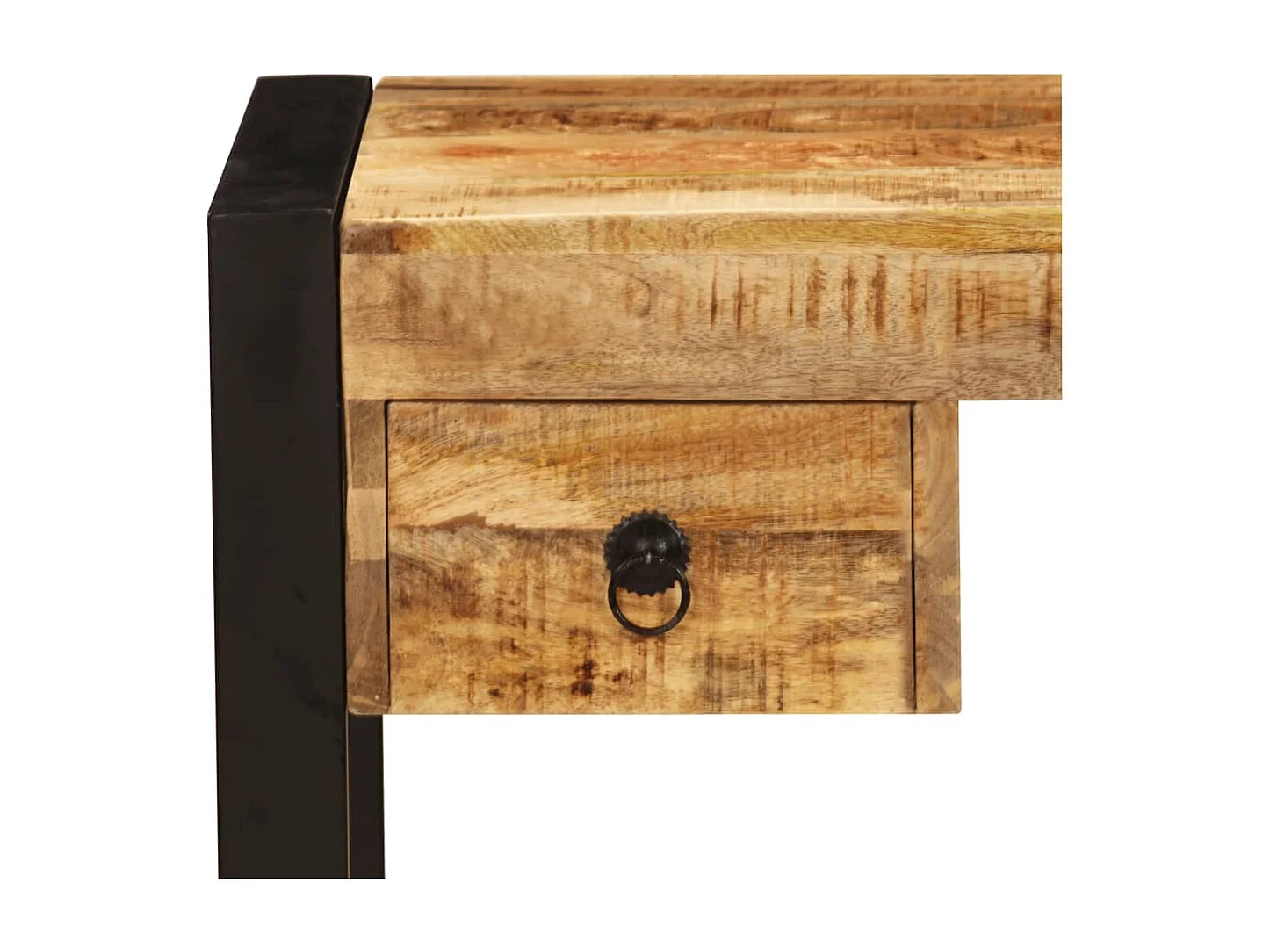 Benedetto  Bureau avec 2 tiroirs 110x50x77 cm Bois solide de manguier