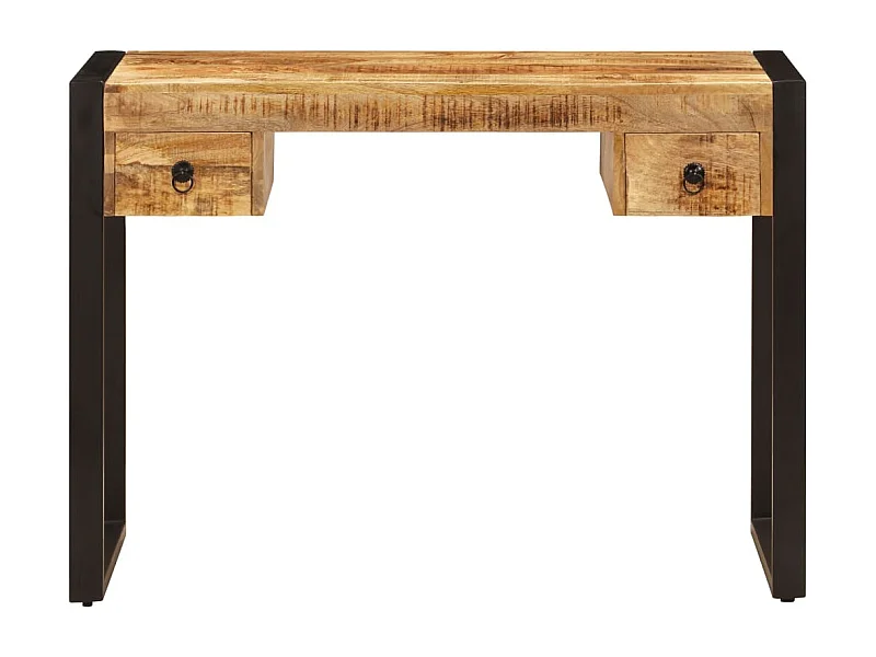 Benedetto  Bureau avec 2 tiroirs 110x50x77 cm Bois solide de manguier