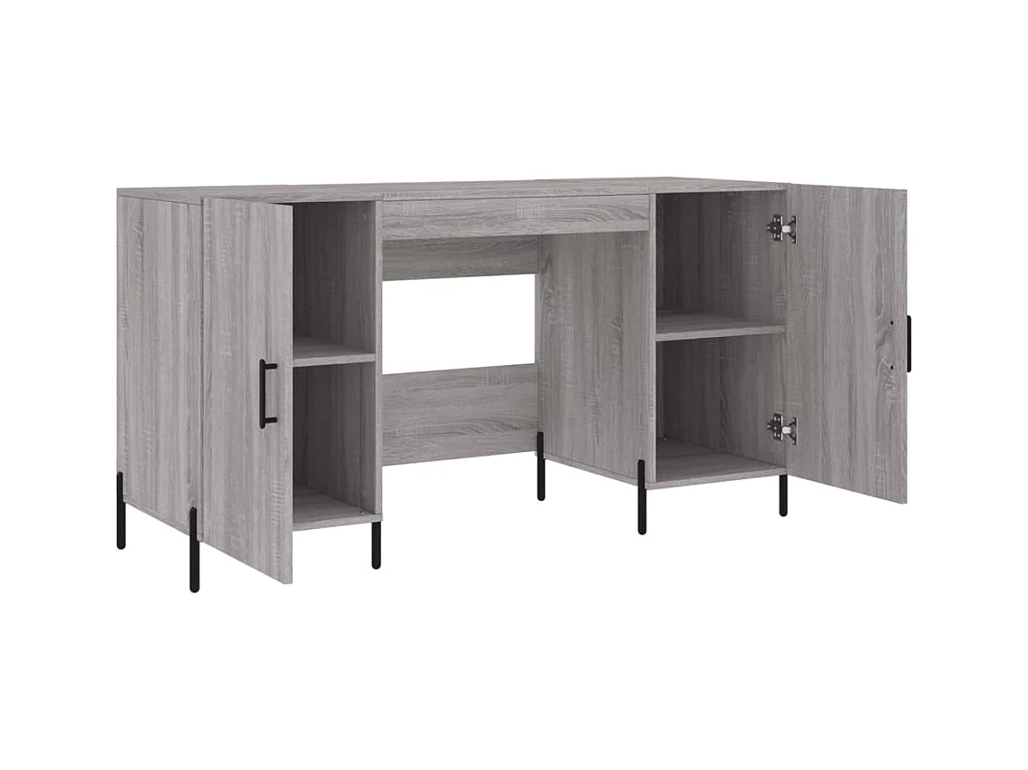 Fort Payne  Bureau sonoma gris 140x50x75 cm bois d'ingénierie