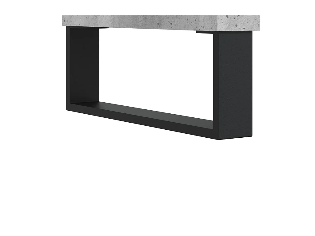 Sarlat-la-Canéda  Bureau gris béton 140x50x75 cm bois d'ingénierie