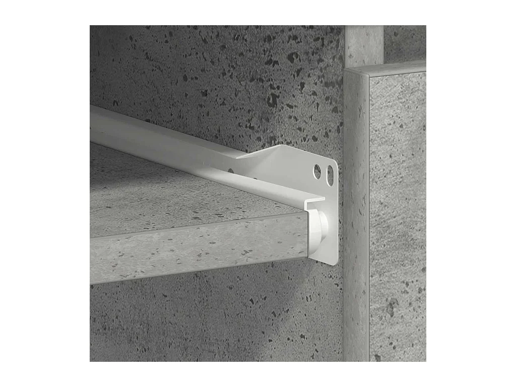 Rand Dean  Bureau Gris béton 90x45x76 cm Bois d’ingénierie